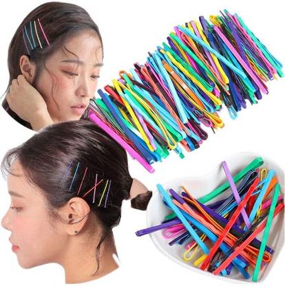 LS ENTERPRISES 50 Pcs Metal Bobby Pins, Rust-Resistant Straight Pins, Regular Size For Women Hair Pin
