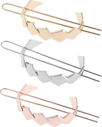 LoomTree Womens Hair Cuff Bun Cage Hair Pin Clips Hair Stick Chignon Pin Gold Hair Clip