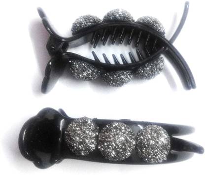 MANMORA NEW COLLECTION OF PACK OF 2 BLACK CLATURE Hair Claw