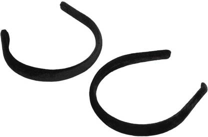 Aspire T Thick Black Velvet Hair Band for women (Pack Of 3) Hair Band