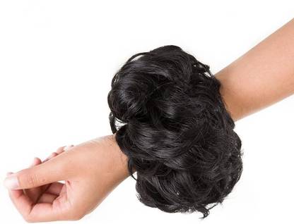 PrimeBerie Messy Hair Bun Synthetic Artificial Juda For Women And Girls, 35 Gram Bun