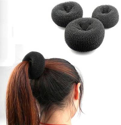 J A S BLACK HAIR BUN SET OF 3 Bun