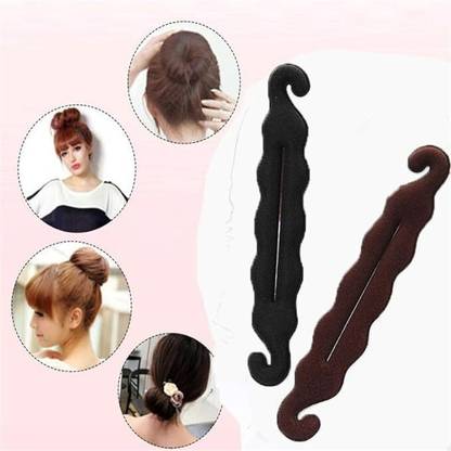 barakath Hair Styling Magic Sponge Donut Bun Curler Hairstyle Twist Maker Tool Bun