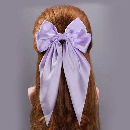 FLYHIGH Cute Purple Hair Bow For Birthday and Parties Hair Clip