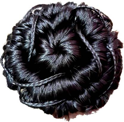 Girdhari Lal Black Hair Bun with Style Curly Brown Juda Women and Girls Hair Juda Bun Bun
