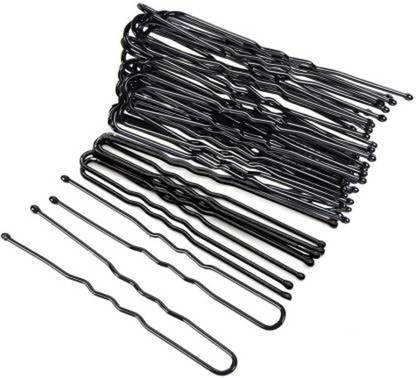 Myra Collection Set Of 50 Pcs U Pin Plain Hairpins, Hair Clips for Hair Styling Accessories Hair Pin