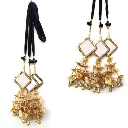 ONEX Square Design Paranda Parandi Braid Tassles Hair Accessory Braid Extension
