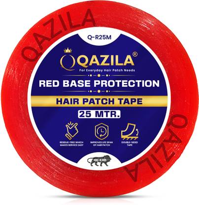 Qazila Wig tape double sided for wigs and patches 25mm red transparent tape/wig tape Hair Accessory Set