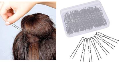 Fezzalo 60 Pcs Large Size U Shape Hair pin/ Hair Juda Pin Hair Styling Accessories Hair Pin