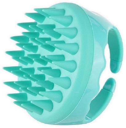 Etszaz Scalp Shampoo Brush, Eco-friendly Wheat Straw body with Soft Silicon Bristles