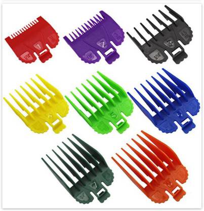 Lyla 8Pcs Universal Hair Clipper Limit Combs Barber Combs Trimmer Guards Colorful
