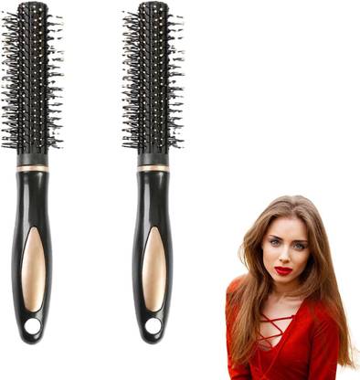 Diversa Round Hair Brush, Curling Brush for Blow Drying, Adding Curl, & Waves, Pack of 2