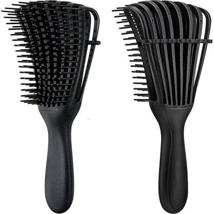 UNNTEESH Detangler Hair Brush – Wet or Dry Hair Detangling Brush and Comb For Curly Hair