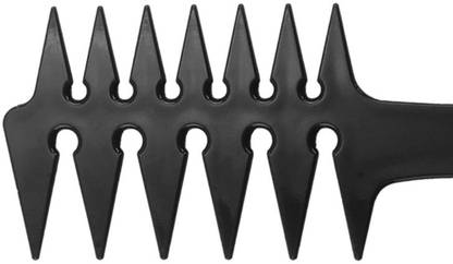 Lyla Men's Pompadour Hairstyling Combs Wide Tooth Fork Comb Retro Oil Head Black