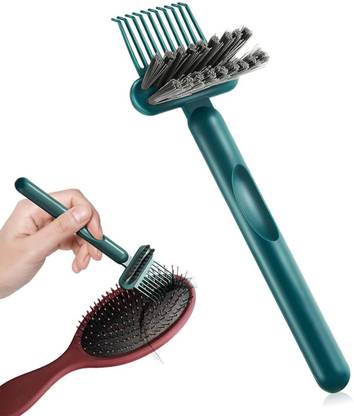 Zibuyu Hair Brush Cleaning Tool 2-in-1 Hair Detangling Rake Brush Tangled Hair Remover