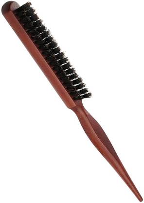 D-DIVINE Wooden Teasing Brush Rat Tail Combs for Back Combing, Root Teasing to Add Volume