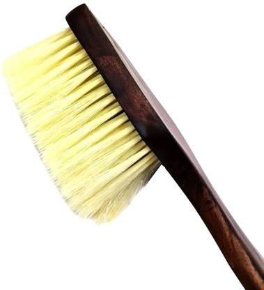M.S TRADERS Large Neck Duster Brush Anself Soft Barber Wooden Handle Cutting Brush