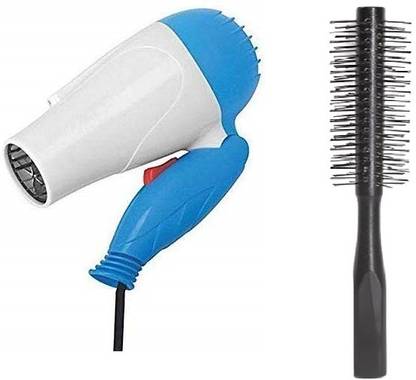 SHAGGY Hair Styling Brush With 1290 Mini Hair Dryer For Girls & Boys
