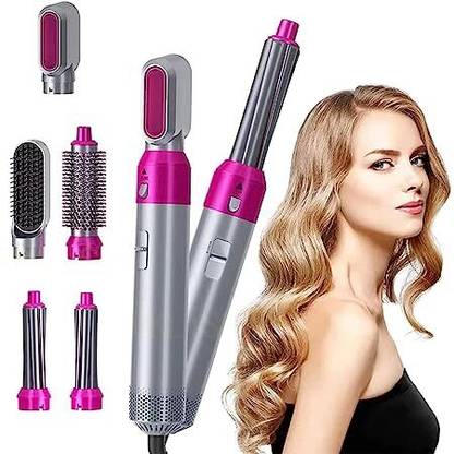 VARIYAENTERPRISE28 5 in 1 Hot Air Styler hair straightener,Dryer Comb Hair Curler