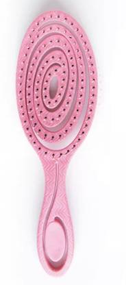 feelhigh Eco-Friendly Naturals Wet or Dry Curly Hair brush -pink