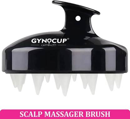 Gynocup Hair Scalp Scrubber Silicone Scalp Massager for Deep Cleansing Dandruff Removal