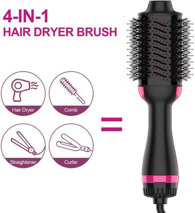 KPDREAMLAND 3 in 1 One-Step Hair Dryer and Volumizer Straightener Curler Comb Hot Air Brush