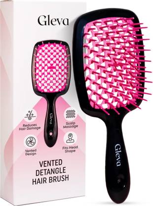 Gleva Detangling Hair Brush for Pain Free Brushing for Wet & Dry Hair