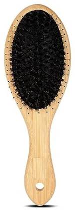 Glam Fam Hair Brush, Natural Boar Bristle Hair Brush, Wooden Bamboo