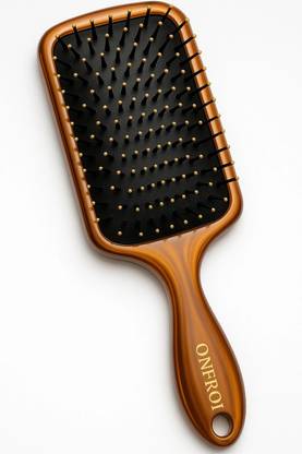 Onfroi Premium Paddle Hair Brush| Anti-Frizz & Scalp Massage | Wide Detangler for Women