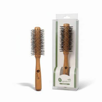 Organic B Wooden Hair Roller Brush| Nylon Droplet Bristles