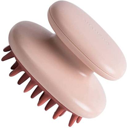 Vrundavan Care Hair Scalp Massager Shampoo Brush, Anti Dandruff, Pink,