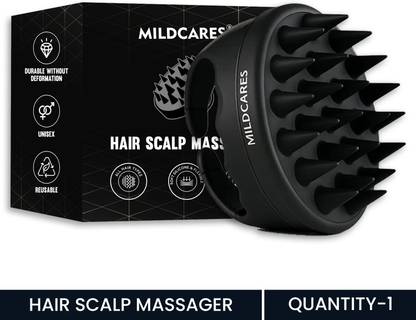 MildCares Hair Scalp Massager Brush | Soft Silicone Scrubber for Hair Growth Dandruff Care