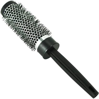 Scarlet Line Professional Large Hot Curling Round Hair Brush For Men And Women, Black and White Color 44 mm