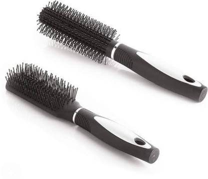 Prettify round hair comb for men and women (pack of 2)