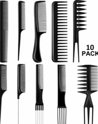 feelhigh Professional Hair Combs Salon Styling Tools comb brush Set 10 Piece