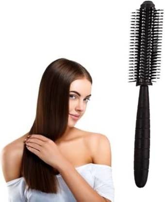 NEXORA Soft Nylon Bristle Hair Brush for Gentle Detangling and Styling