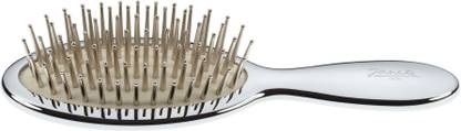 Janeke Silver Spikes On Black Rubber Brush