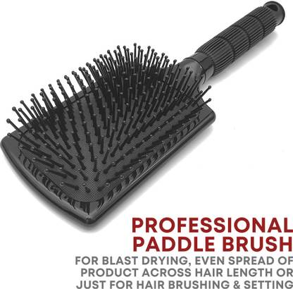 Alan Truman 100% Pure Nylon Bristle Paddle Brush