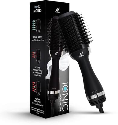 Nexlev IONIC Volumizer Hair Brush All-in-One Styler Brush to Straighten