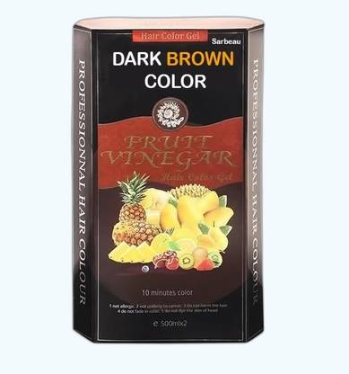Sarbeau Gel Based Color,Dark Brown Color Hair Care With Natural Ammonia Free_C_125 , Dark Brown