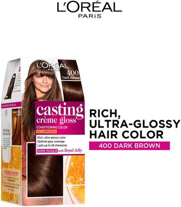L'Oréal Paris Casting Creme Gloss Hair Color , Dark Brown 400