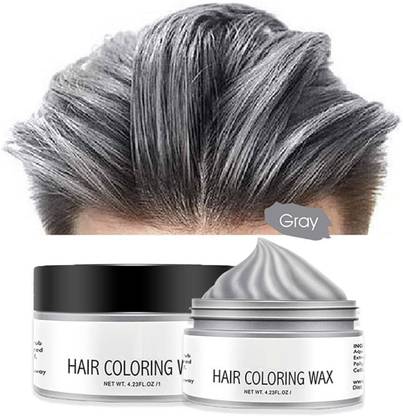 DARYUE hair color wax men silver grey , , GREY