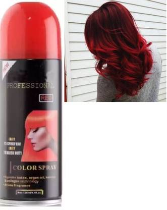 AFARAXIA Use 1 day Temporary hair color Spray instant hair colour , RED