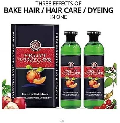 Morbee Fruit Vinegar Gel Hair Color 250ml x 2 mv6 5a , BLACK