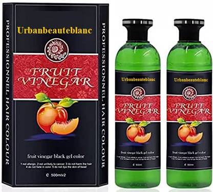 URBANBEAUTEBLANC Fruit vinegar natural black hair color , NATURAL BLACK