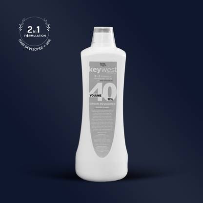 Keywest Professional Hair Colour Developer 40 Volume, 1000ml , White