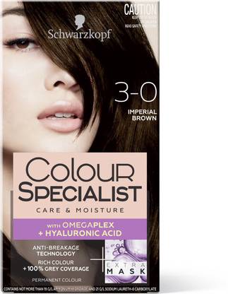 Schwarzkopf Colour Specialist At Home Permanent Hair Colour - 3.0 Imperial Brown , 3.0 Imperial Brown