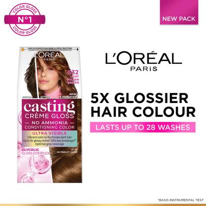 L'Oréal Paris Casting Creme Gloss With Glycolic Gloss Complex , 632 Light Golden Brown