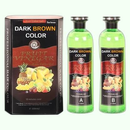 Sarbeau Dark Brown Color Gel Based Color,Hair Care With Natural Ammonia Free_C_112 , Dark Brown