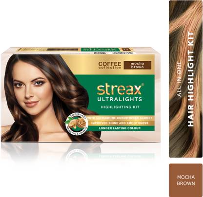 Streax Ultralights Highlighting Kit-Coffee Collection-Pack of 2 , Mocha Brown